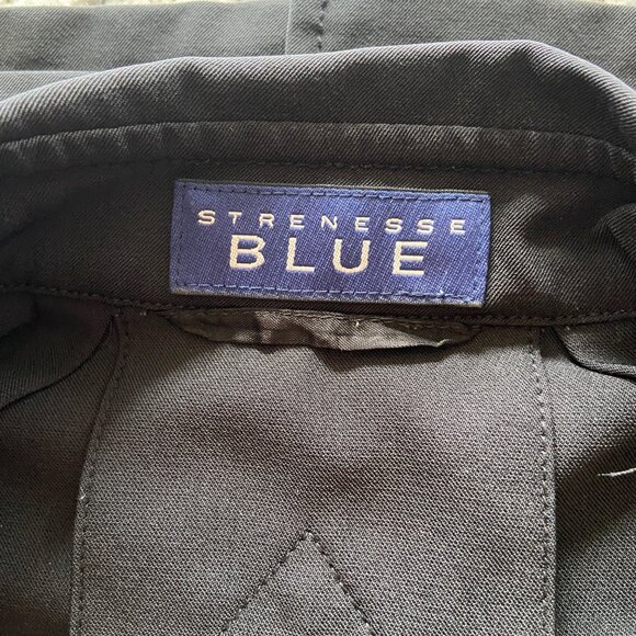 Strenesse Blue Women's Black Button Down Travel Shirt Size 6 Gabriele Strehle - Picture 8 of 10